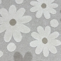 Preview: Süßer Kinderzimmerteppich mit 3D-Effekt im Blumenmuster in creme beige