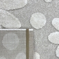 Preview: Süßer Kinderzimmerteppich mit 3D-Effekt im Blumenmuster in creme beige