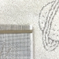 Preview: Abenteuerlicher Kinderteppich Raumschiffen Planeten Sterne in creme grau beige