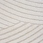 Preview: Moderner Teppich Weich, Pflegeleicht & Stilvoll mit Hoch-Tief-Wellenmuster in creme