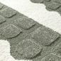 Preview: Design Kinderteppich Krokodil minimalistisch Creme Grün 3D Struktur
