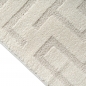 Preview: Teppich Modern Creme mit Strukturdesign und eleganter Oberfläche