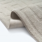 Preview: Teppich Designer grau elegant strukturiert modern