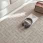 Preview: Teppich Designer grau elegant strukturiert modern