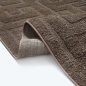 Preview: Teppich Designer Dunkelbraun elegant strukturiert modern