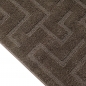 Preview: Teppich Designer Dunkelbraun elegant strukturiert modern