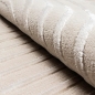 Preview: Beigefarbener Teppich mit Gebogenen Linien für Stilvolle Wohnräume