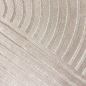 Preview: Beigefarbener Teppich mit Gebogenen Linien für Stilvolle Wohnräume