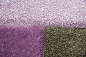 Preview: Moderner Teppich Kurzflor Teppich Karo pastell lila beige creme braun