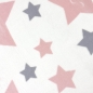 Preview: Teppich flauschig Kinderzimmer Sterne pflegeleicht in weiß
