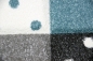 Mobile Preview: Kinderteppich Spielteppich Babyteppich Junge Stern Mond in blau hellblau türkis