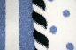 Preview: Teppich Kinderzimmer Babyzimmer Jungen Anker maritim blau crème schwarz