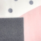 Preview: Kinderzimmer-Teppich weich Herz-Pünktchen in creme, rosa grau