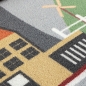 Preview: Kinder Spielmatte mit Blick auf die Stadt | Hintergrund in grau