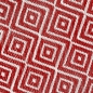 Preview: Outdoor-Teppich mit exotischem Ethno-Design in rot weiß