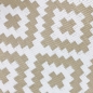 Preview: Schmutzabweisender Outdoor-Teppich in Ethno-Design in beige