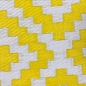 Preview: Wasserfester Ethno-Outdoor-Teppich in gelb weiß