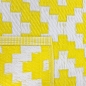 Preview: Wasserfester Ethno-Outdoor-Teppich in gelb weiß