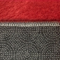 Preview: Ovaler Badezimmer Teppich – pflegleicht – in rot