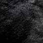 Preview: Ovaler Badezimmer Teppich – pflegleicht – in schwarz