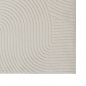 Preview: Schöner warmer Teppich mit elegantem Linienmuster in creme