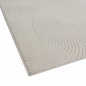 Preview: Schöner warmer Teppich mit elegantem Linienmuster in creme