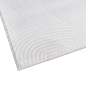 Preview: Schöner warmer Teppich mit elegantem Linienmuster in weiß