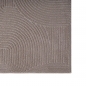 Preview: Teppich Taupe mit modernem Bogenmuster und strukturierter Oberfläche