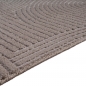 Preview: Teppich Taupe mit modernem Bogenmuster und strukturierter Oberfläche