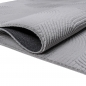 Preview: Schöner warmer Teppich mit elegantem Linienmuster in grau