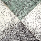 Preview: Abstrakter Teppich Flur Wohnzimmer modernes Karomuster in anthrazit grau grün