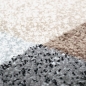 Preview: Abstrakter Teppich Flur Wohnzimmer modernes Karomuster in grau beige braun schwarz