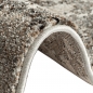 Preview: Abstrakter Designerteppich für Flur & Aufenthaltsraum in braun grau