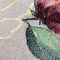 Preview: Designerteppich mit wunderschönem Blumendesign – taupe mehrfarbig
