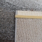 Preview: FLURLÄUFER Teppich mit abstraktem Muster in silber grau