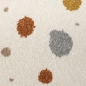 Preview: Kunstvolle Eleganz in Creme: Entdecken Sie unseren Teppich mit Verspielten Braun- und Grautönen