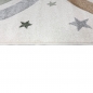 Preview: Moderner Teppich Pastellfarben weich pflegeleicht mit Regenbogendesign in Creme