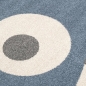 Preview: Design Kinderteppich Blau Monster Look
