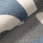 Preview: Design Kinderteppich Blau Monster Look