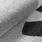 Preview: Design Kinderteppich Grau Monster Look