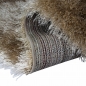 Preview: Einfarbiger Hochflor-Teppich | glänzend& weich | beige