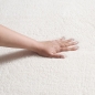 Preview: Teppich Design creme flauschig in moderner Wellenform