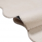 Preview: Design Teppich beige weich mit abstrakter Wellenform