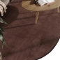 Preview: Design Teppich Shape in eleganter Freiform weich Braun