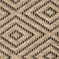 Preview: Outdoorteppich robust und wetterfest - Rautenmuster beige/schwarz