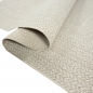 Preview: Teppich Outdoor Wohnzimmer wetterfest mit rechteckigem Linienmuster in Creme