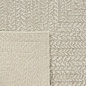 Preview: Teppich Outdoor Wohnzimmer wetterfest mit rechteckigem Linienmuster in Creme