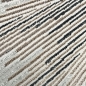 Preview: Ein Teppich mit abstraktem Muster und strahlenden Silber-Bronze Glanzfasern