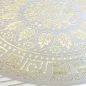 Preview: Teppich mit orientalischem Flair | luxuriös | weiß gold