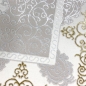 Preview: Teppich mit orientalischem Flair | luxuriös | weiß gold grau